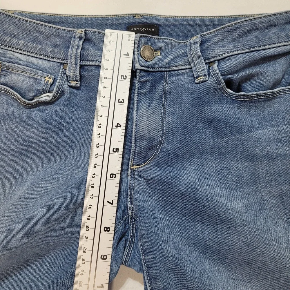 Ann Taylor Skinny Jeans Womens Size 2 Blue Denim Light Wash Skinny Ankles‎